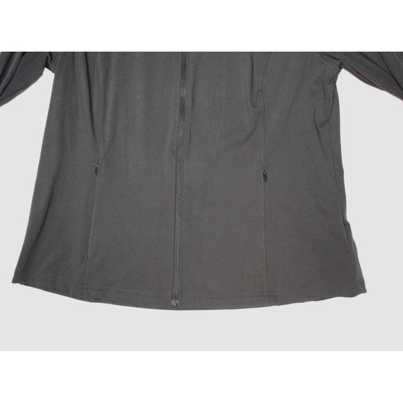 Avia Women's Black Nylon Core Athletic Jacket Lightweight Zip-Up Sweatshirt XL - Picture 3 of 11